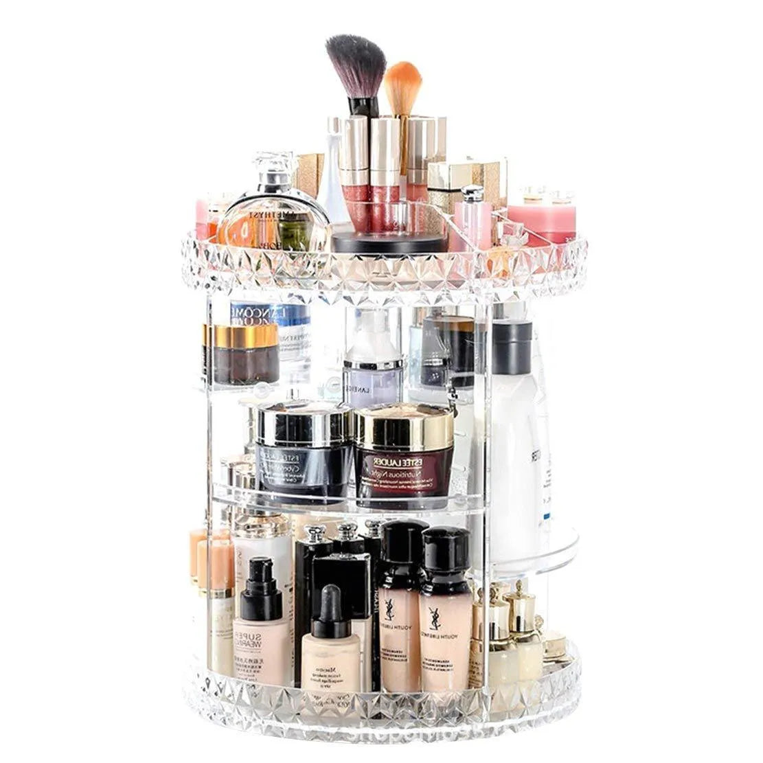 360° Rotating Acrylic Diamond Cosmetic Organizer Cosmia