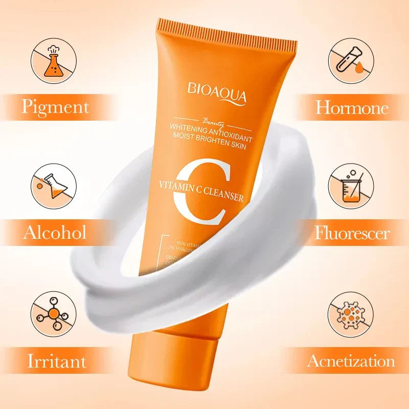 BIOAQUA Whitening Antioxidant Vitamin C Facial Cleanser – 100g Bioaqua