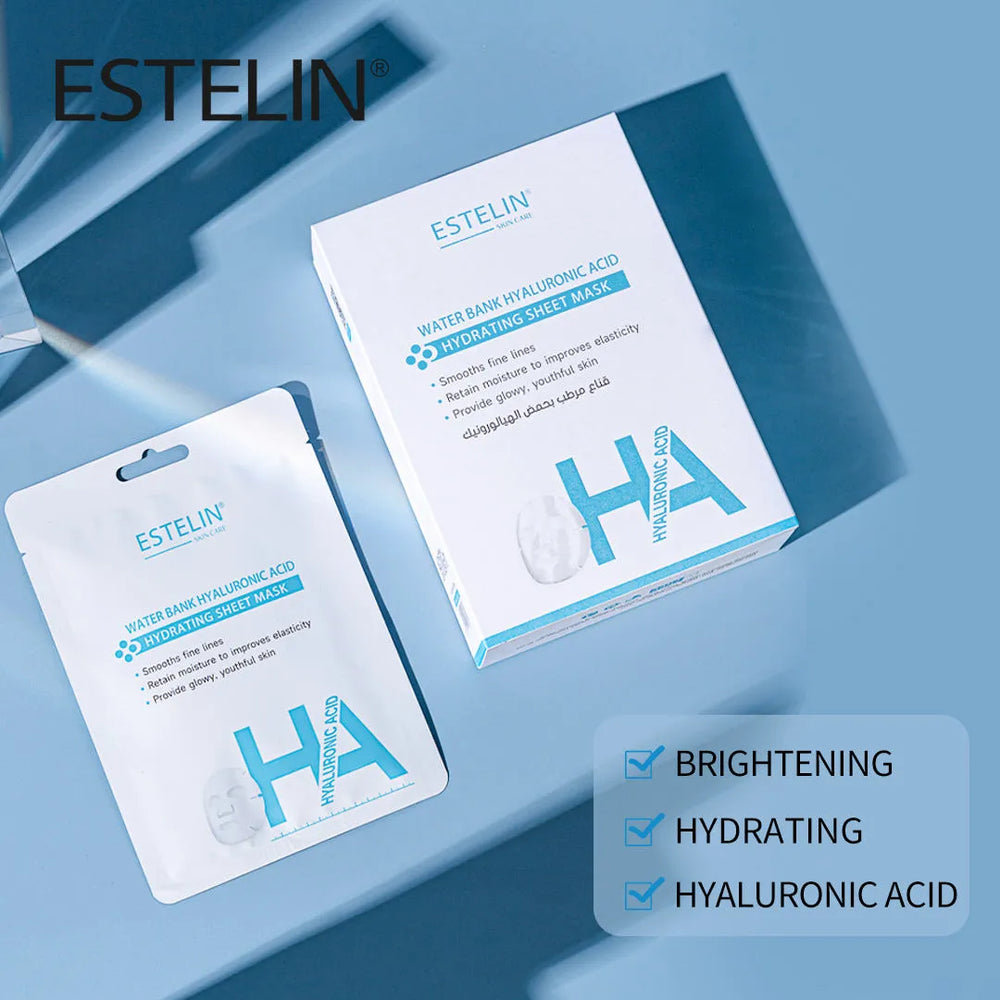 Estelin Water Bank Hyaluronic Acid Hydrating Sheet Mask - 25g Estelin