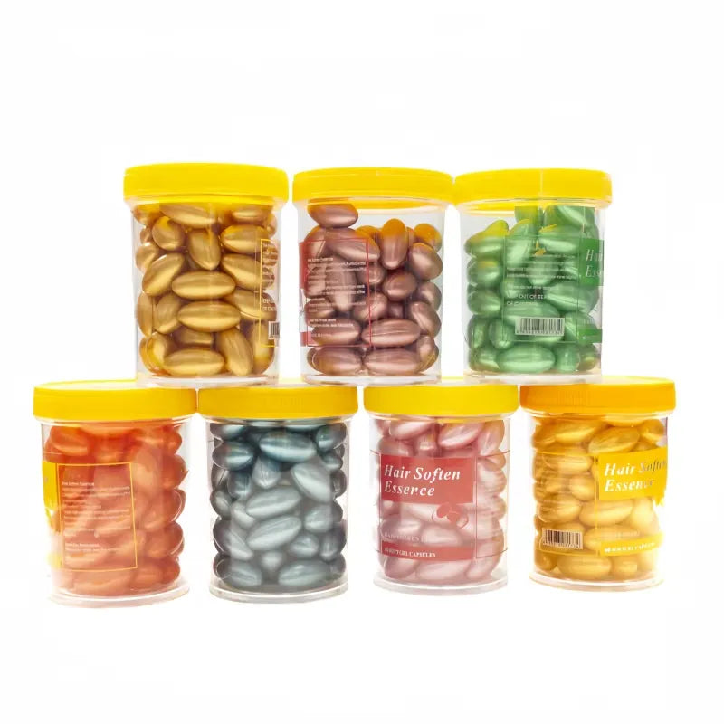60 Pcs Hair Oil Capsule Soft Gel with Vitamin E Cosmia.pk