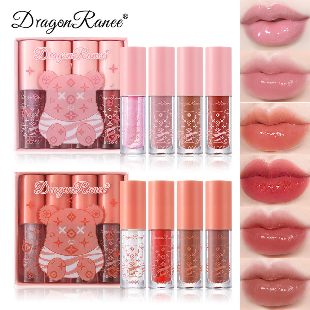 Dragon Ranee Shine Water Lip Gloss - 4 Pcs Dragon Ranee