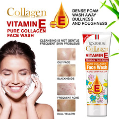 Roushun Collagen Vitamin E Face Wash – 100ml Roushun