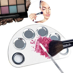 Pro Stainless Steel Cosmetic Makeup Palette with spatula Cosmia.pk