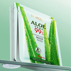 BIOAQUA 99% Aloe Vera Hydrating Soothing Mask - Multi-Effect Facial Mask - 25g Bioaqua