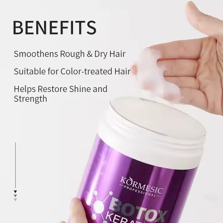 KORMESIC Hair Care Natural Botox Keratin Protein Hair Mask - 1000ml KORMESIC