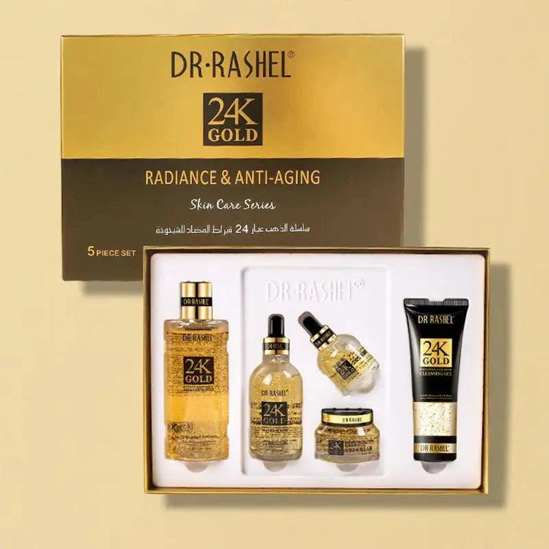 Dr Rashel 24K Gold Radiance & Anti‑Aging Series – 5‑Piece Set DR.Rashel