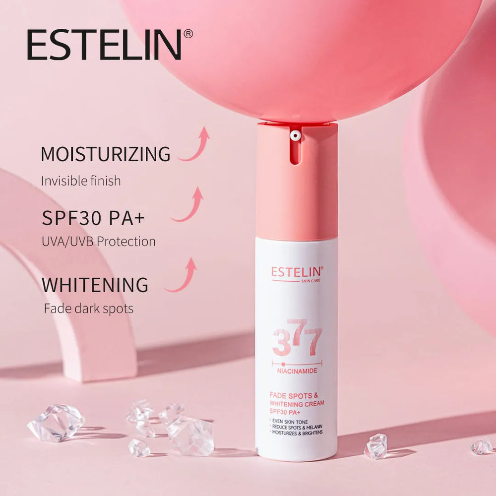 Estelin Niacinamide Fade Spots Whitening Cream Spf 30 PA+++ - 60g Estelin