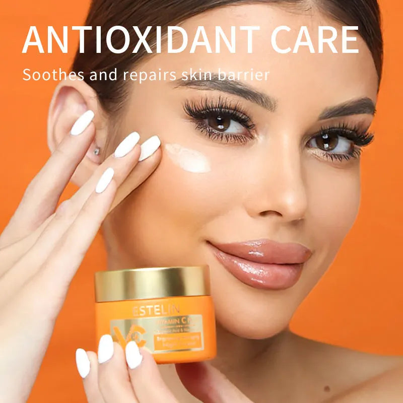 ESTELIN Vitamin C Plus Hyaluronic Acid Niacinamide Night Cream - 50g Estelin
