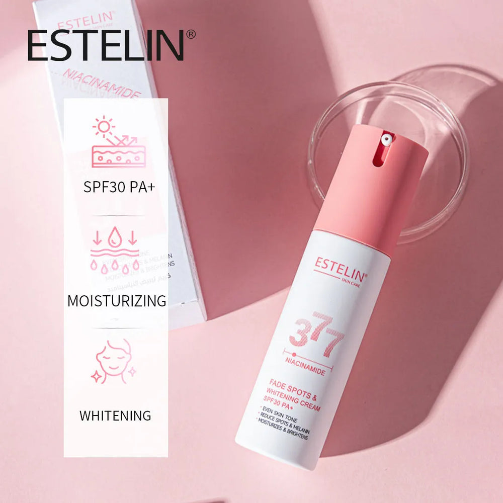 Estelin Niacinamide Fade Spots Whitening Cream Spf 30 PA+++ - 60g Estelin