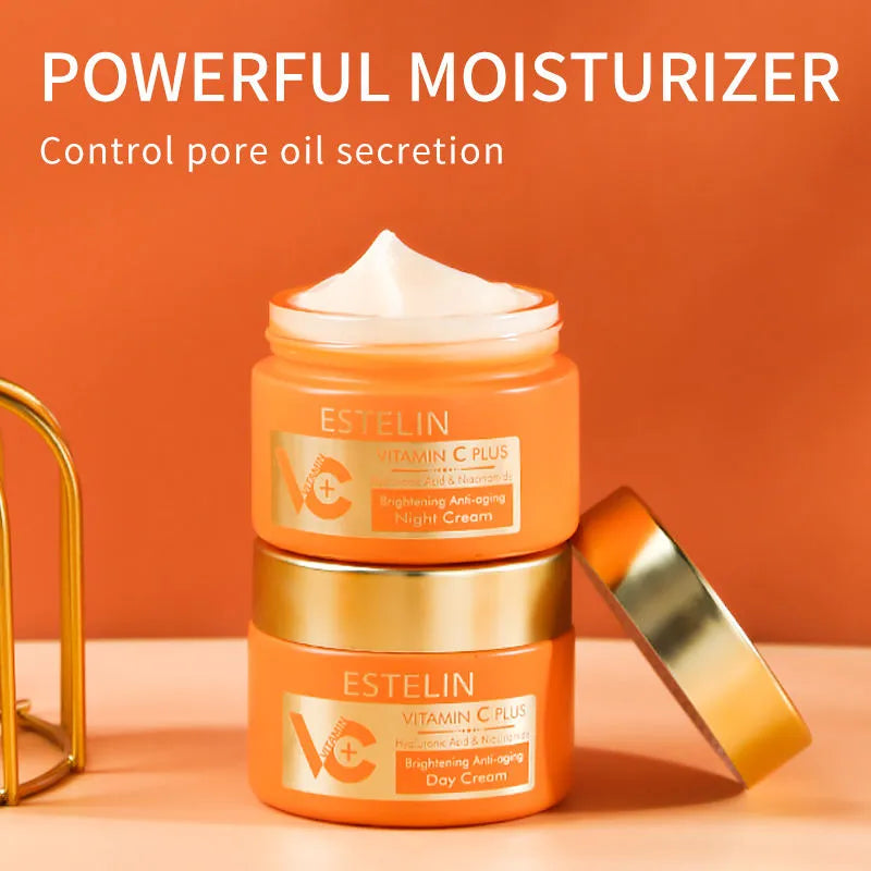 ESTELIN Vitamin C Plus Hyaluronic Acid Niacinamide Night Cream - 50g Estelin