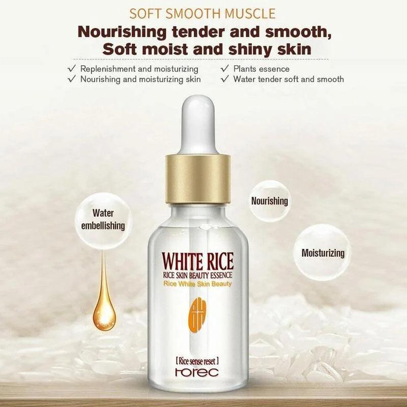 Rorec White Rice Serum Face with Free Sheet Mask Rorec