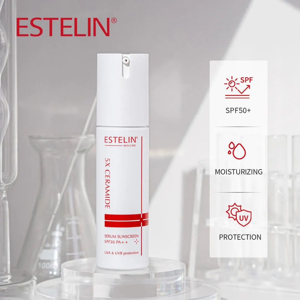ESTELIN 5X Ceramide Ultra Hydrating Serum Sunscreen - 60g Estelin