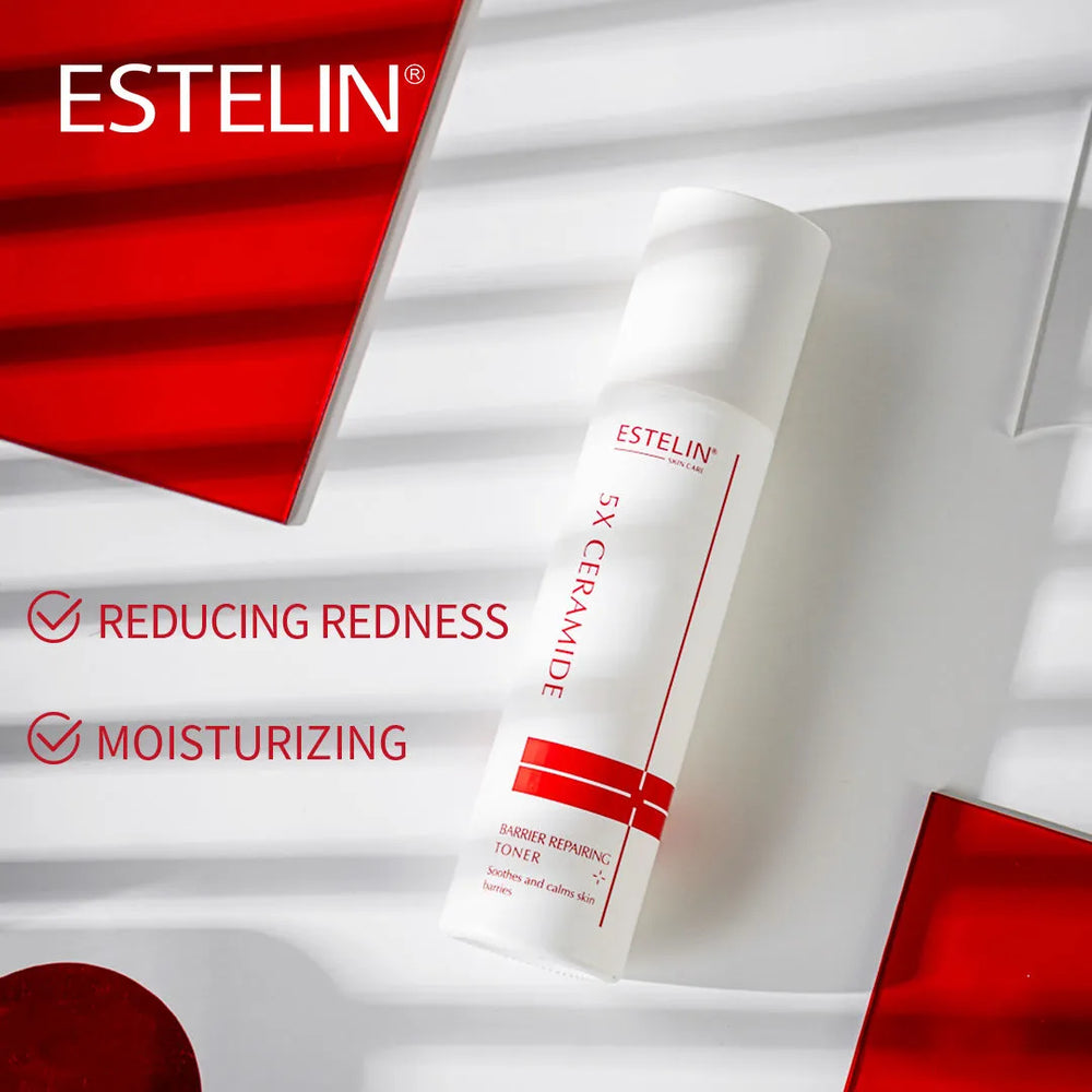 ESTELIN 5X Ceramide Moisturizing Smoothing Essence Toner - 100ml Estelin