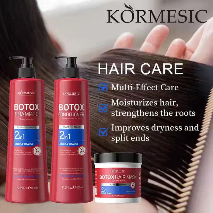 Kormesic 2 in 1 Botox Keratin Shampoo - 800ml Kormesic