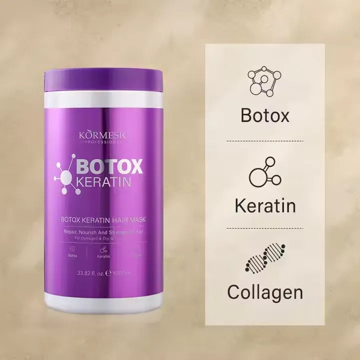 KORMESIC Hair Care Natural Botox Keratin Protein Hair Mask - 1000ml KORMESIC