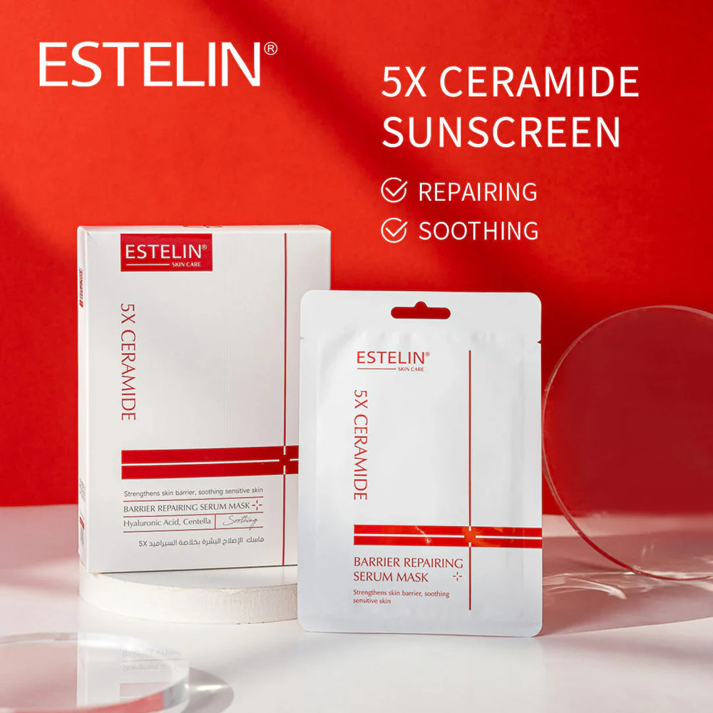 ESTELIN Skin Care 5X Ceramide Barrier Repair Serum Sheet Mask Estelin
