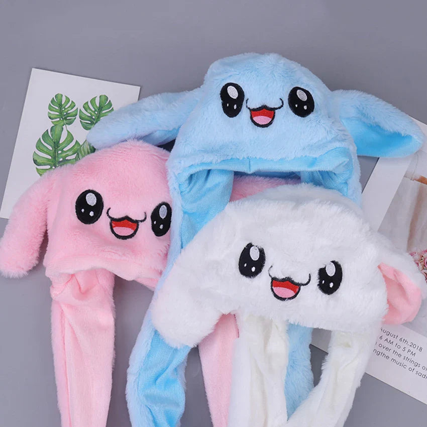 Rabbit Hat Plush Can Moving Bunny Ears Hat - 1PC Cosmia.pk
