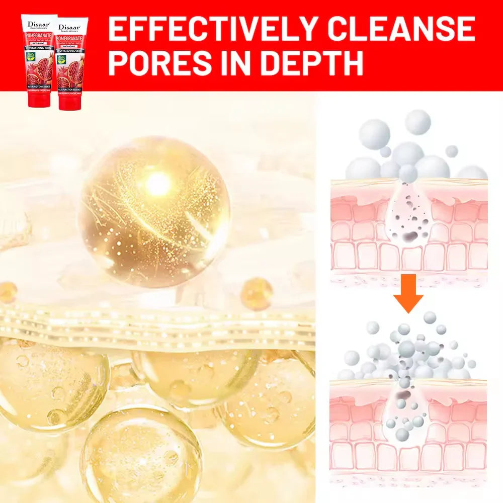 Disaar Pomegranate Vitamin E Deep Clean & Clear Face Wash - 100g DISAAR
