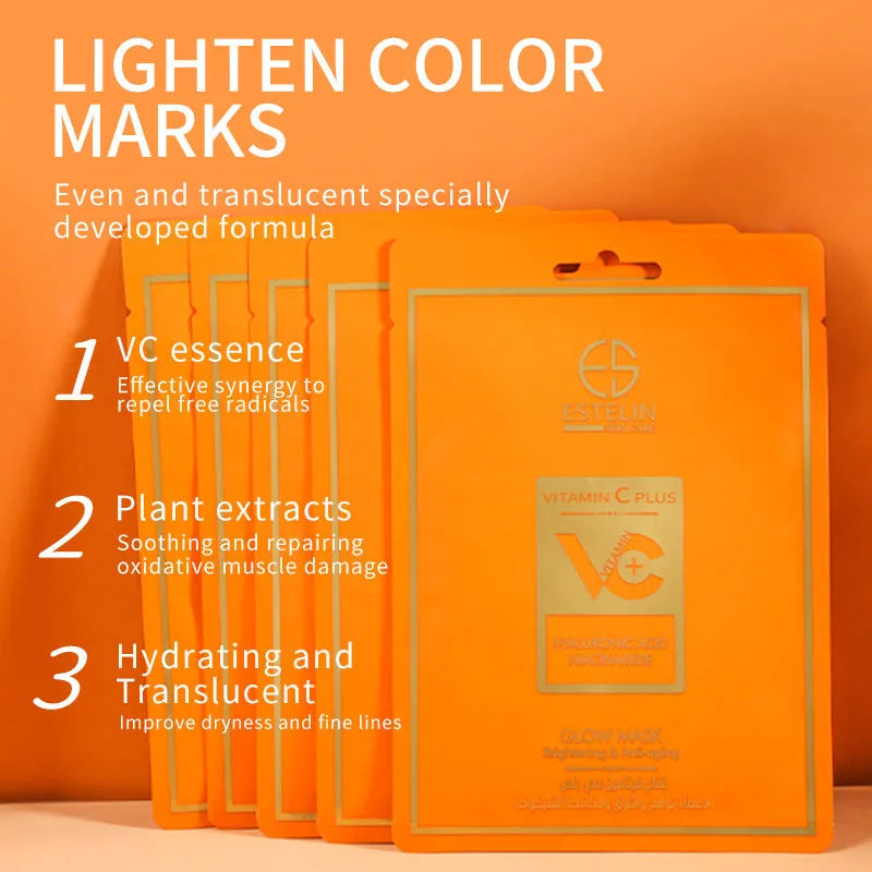 Estelin Vitamin C Plus Hyaluronic Acid And Niacinamide Glow Mask - 25g Estelin