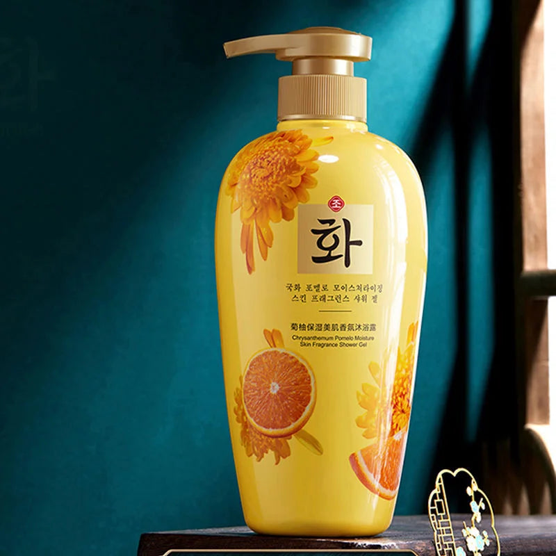 Hanfen Chrysanthemum Pomelo Moisture Skin Fragrance Shower Gel - 500ml Hanfen Chrysanthemum
