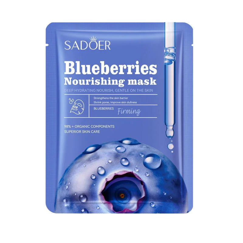 Sadoer - Blueberries Nourishing Facial Sheet Mask - 25g Sadoer