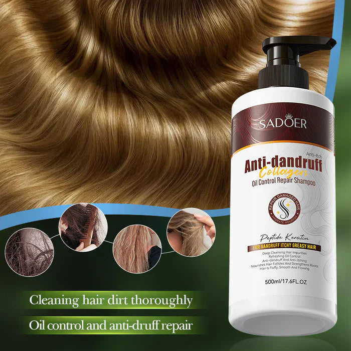 SADOER Collagen Anti Dandruff Oil Control Shampoo  - 500ml Sadoer