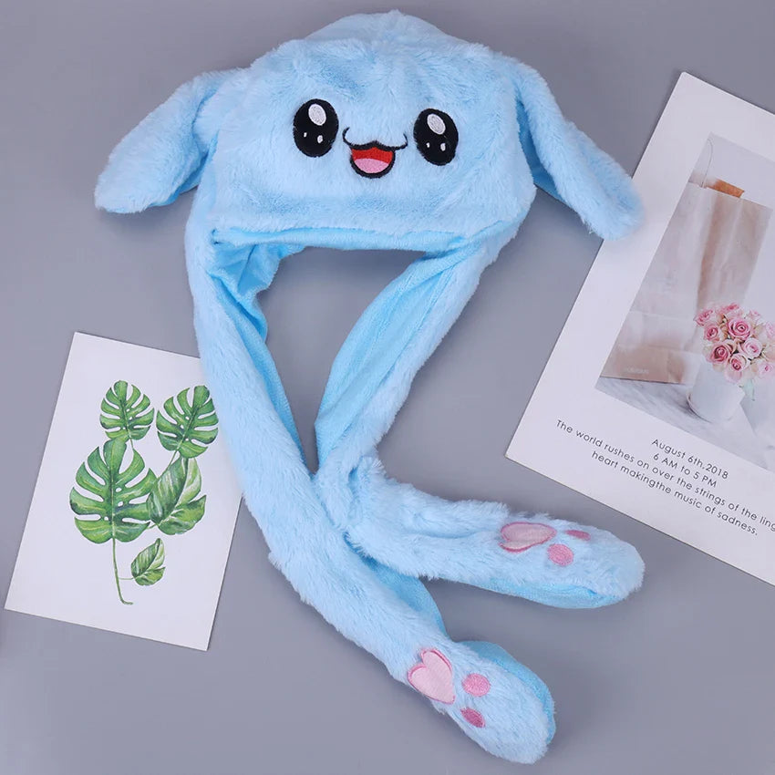 Rabbit Hat Plush Can Moving Bunny Ears Hat - 1PC Cosmia.pk