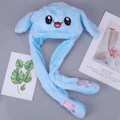 Rabbit Hat Plush Can Moving Bunny Ears Hat - 1PC Cosmia.pk