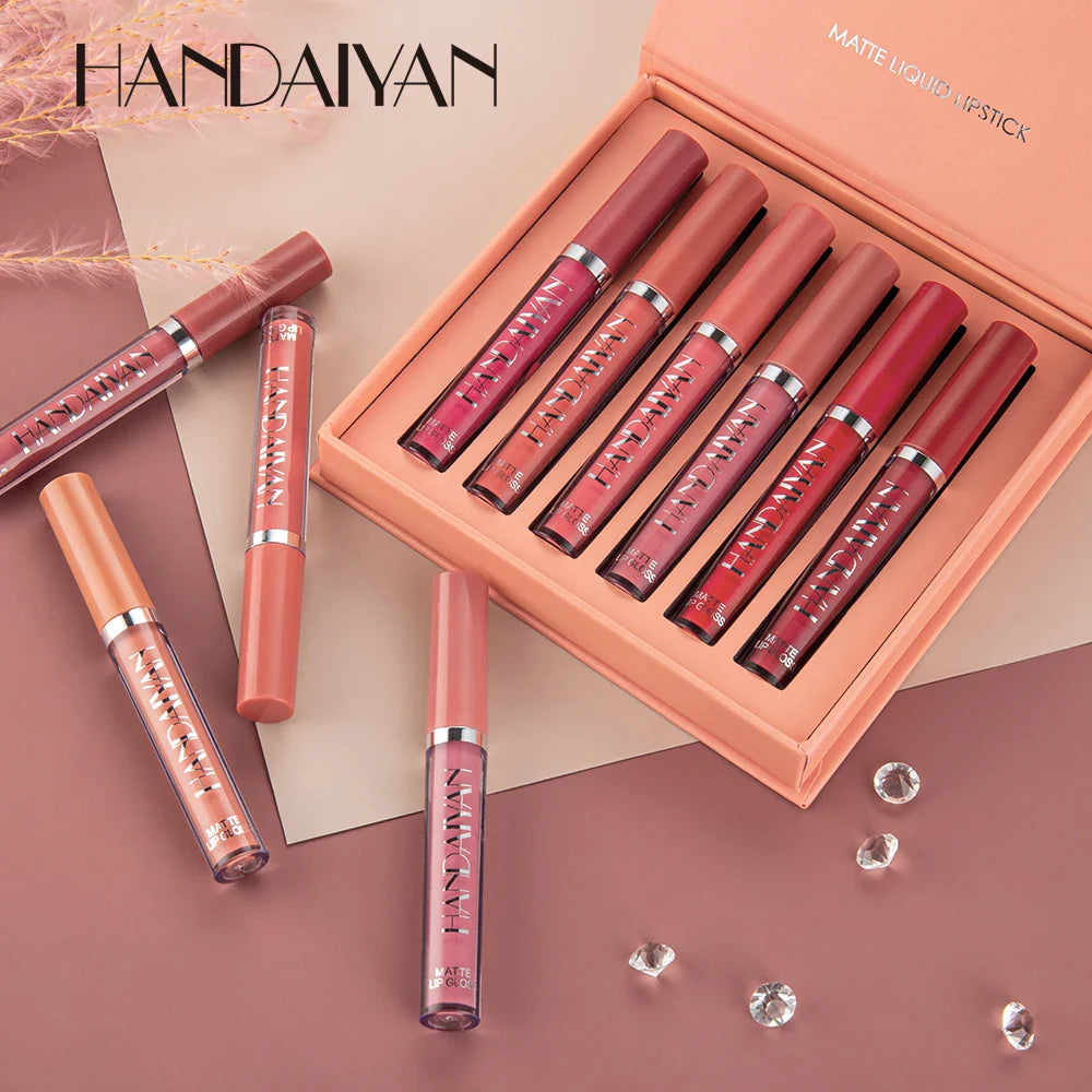 Handaiyan 6-Piece Matte Liquid Lipstick Multicolour Handaiyan