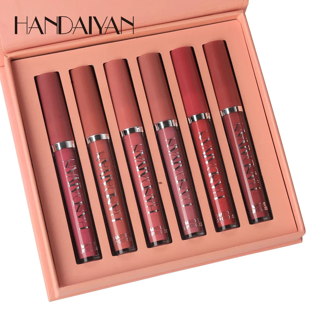 Handaiyan 6-Piece Matte Liquid Lipstick Multicolour Handaiyan