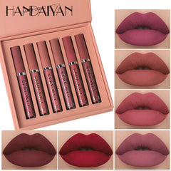 Handaiyan 6-Piece Matte Liquid Lipstick Multicolour Handaiyan