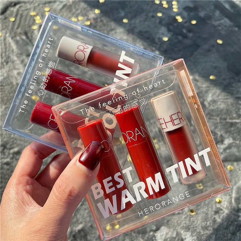 HERORANGE 3 pcs Tinted Lip Gloss HERORANGE