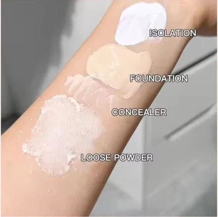 HERORANGE Pack of 4 Isolation Cream Liquid Foundation Concealer Loose HERORANGE