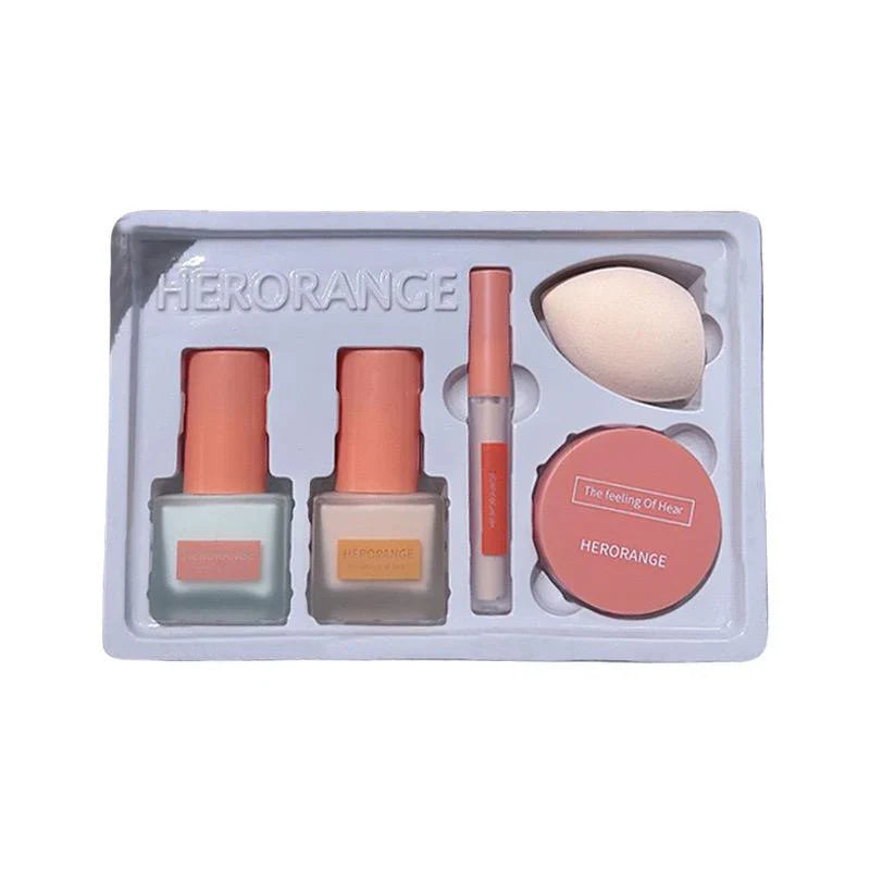 HERORANGE Pack of 4 Isolation Cream Liquid Foundation Concealer Loose HERORANGE