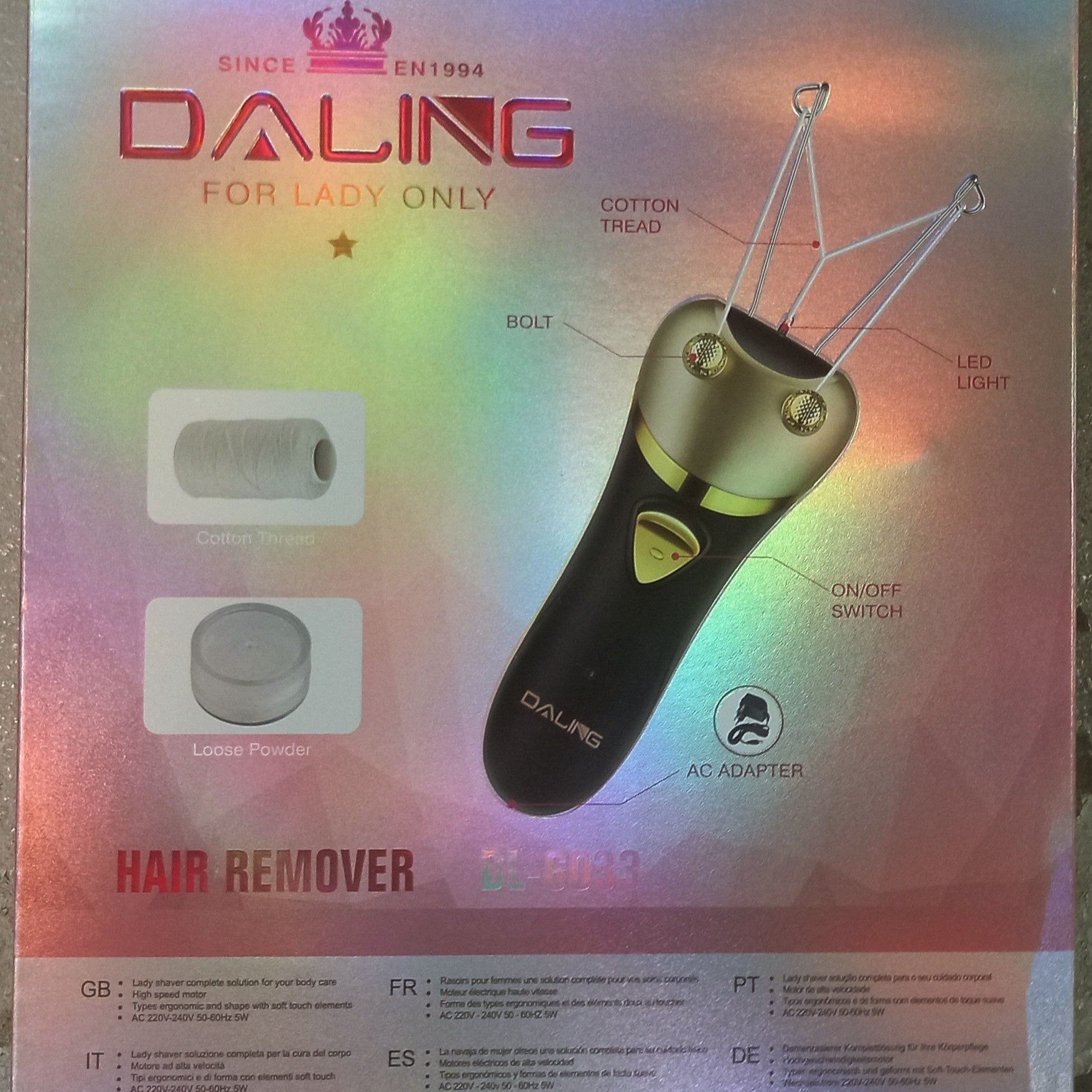 Daling Rechargeable Hair Threading Machine DL-6033 Daling