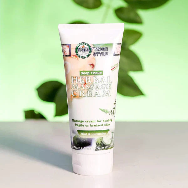 Hollywood Style Herbal Massage Cream Mint & Cucumber – 150ml Hollywood Style