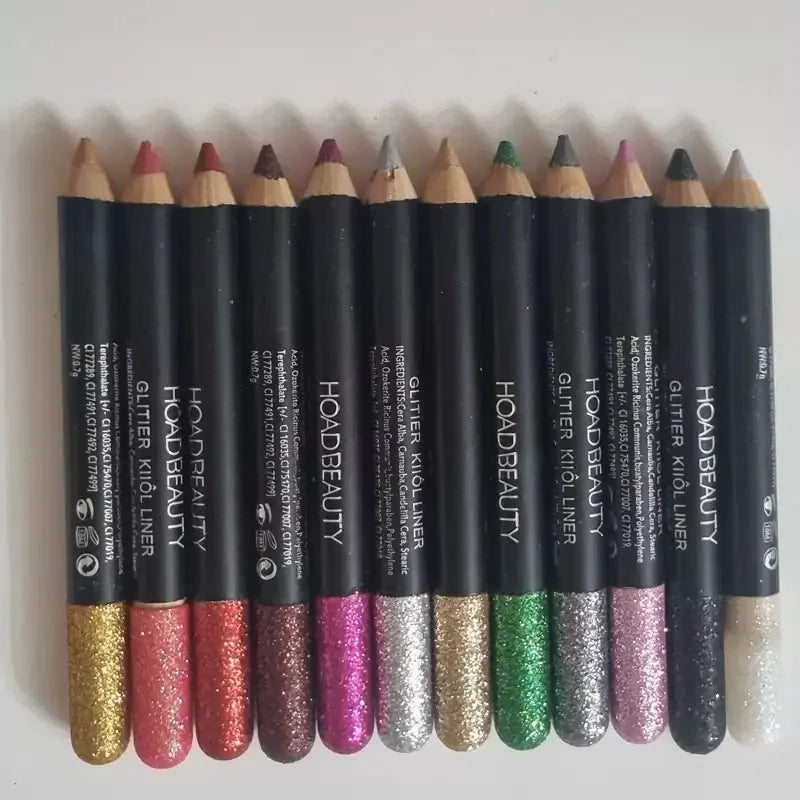 HOAD BEAUTY Pack of 12 Glitter Eye Liner Hoad Beauty