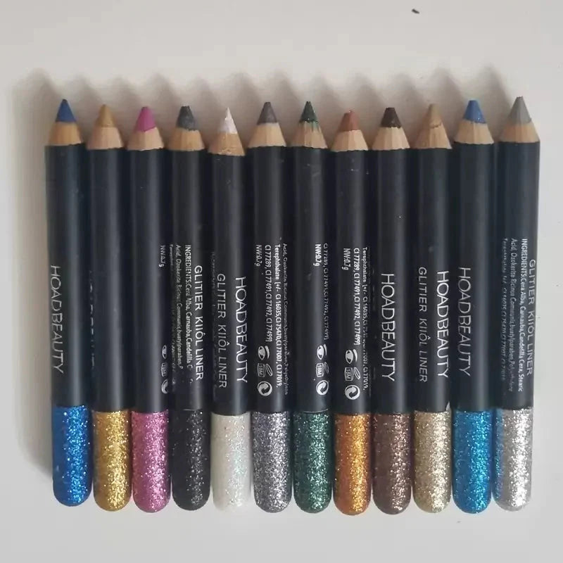 HOAD BEAUTY Pack of 12 Glitter Eye Liner Hoad Beauty