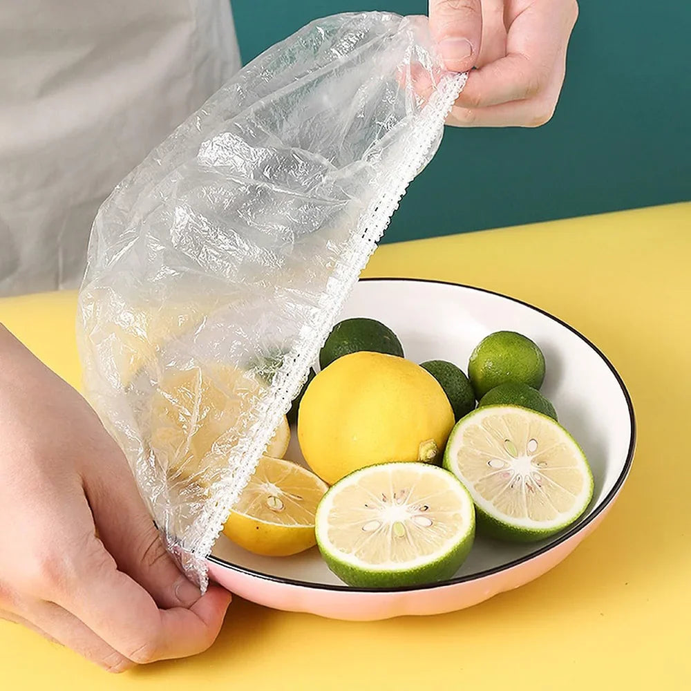 Disposable Plastic Food Cover - 100Pcs Cosmia.pk