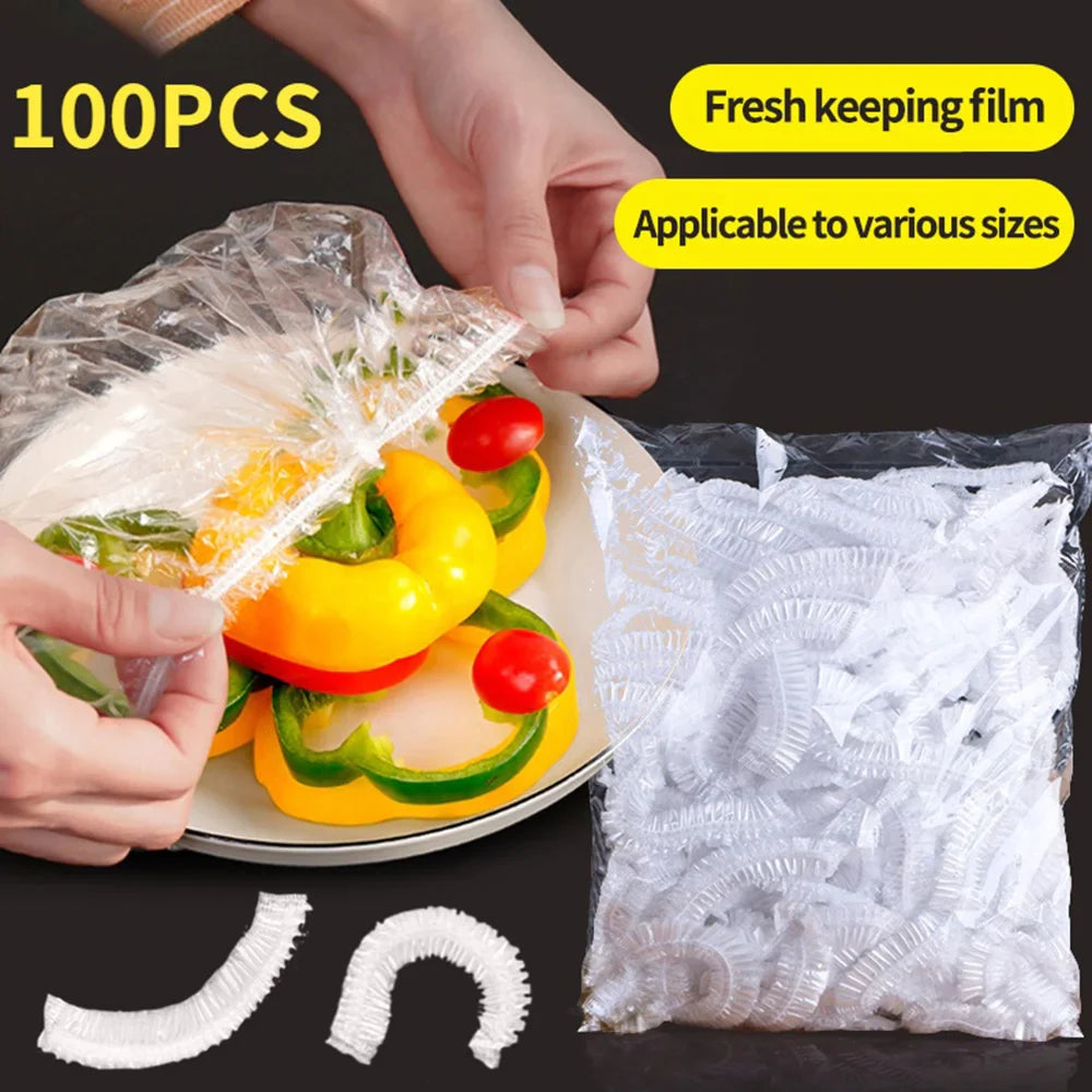 Disposable Plastic Food Cover - 100Pcs Cosmia.pk