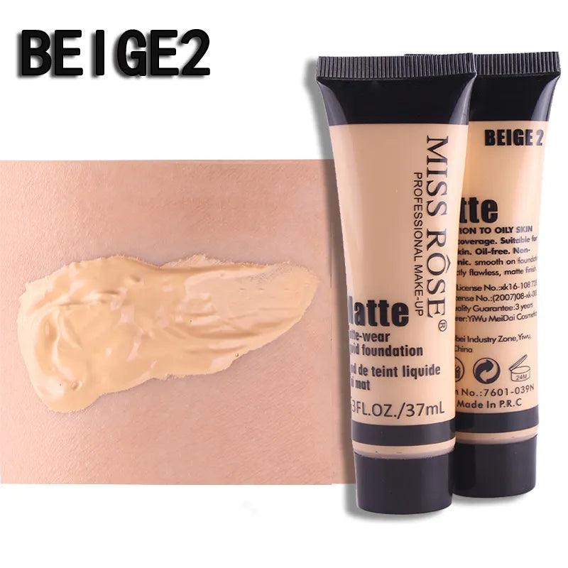 Miss Rose Full Coverage Matte Foundation - 37ml Miss Rose