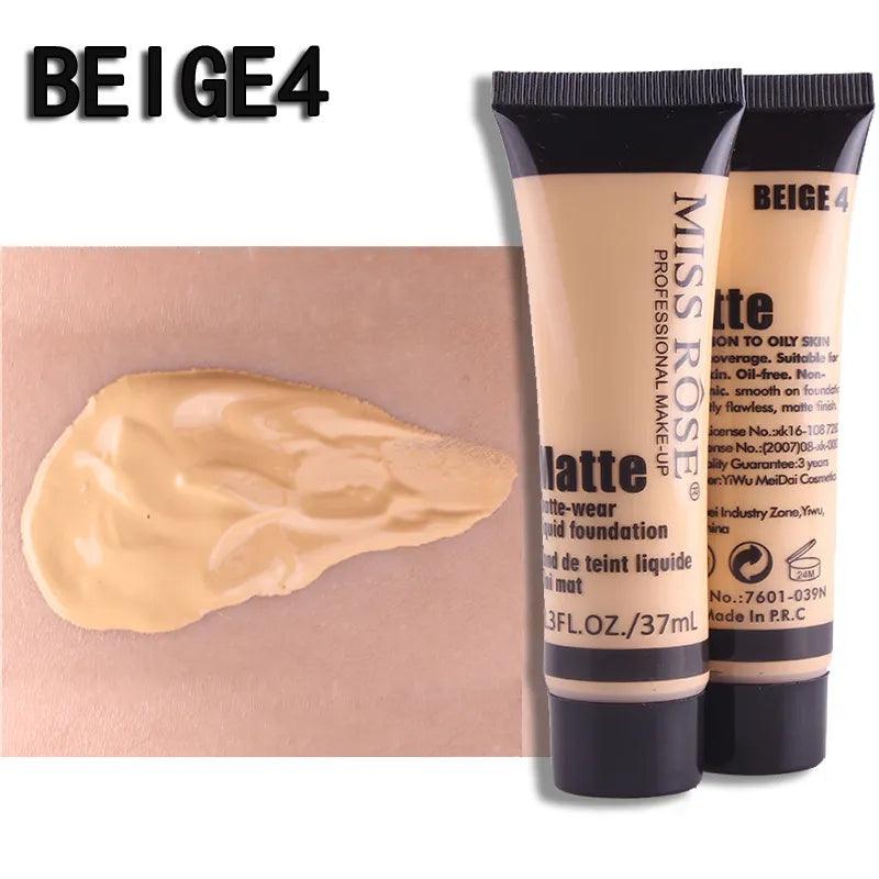Miss Rose Full Coverage Matte Foundation - 37ml Miss Rose