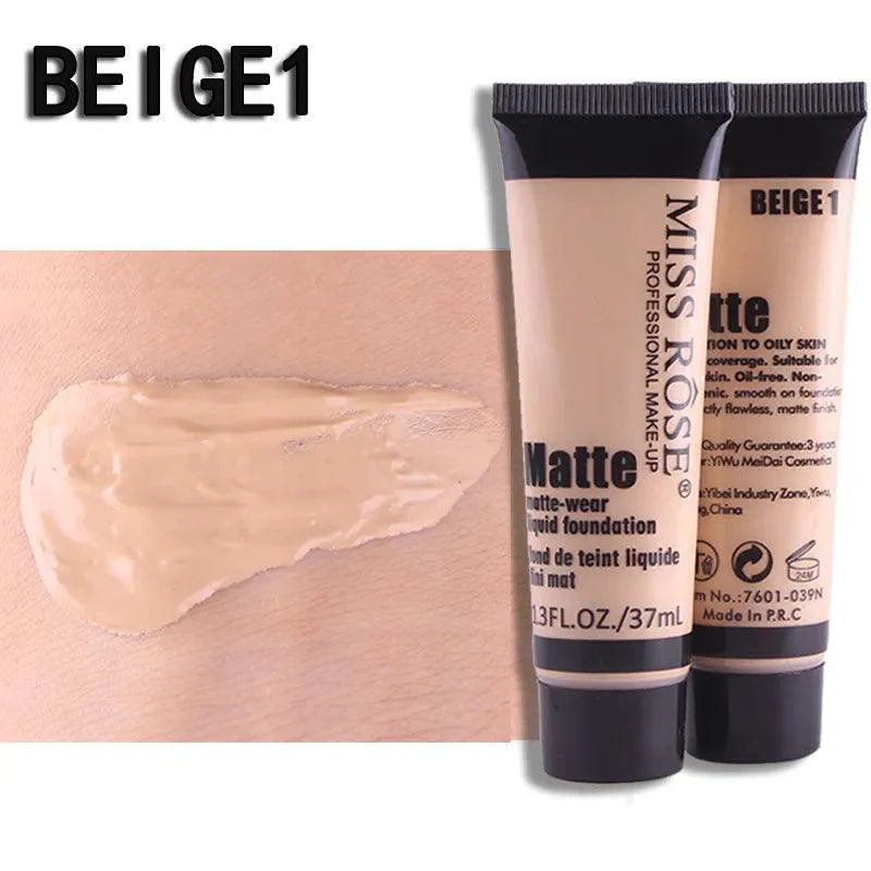 Miss Rose Full Coverage Matte Foundation - 37ml Miss Rose