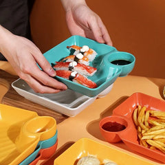 Multifunctional Durable Eco-Friendly PP Plastic Serving Plate - 4Pcs Cosmia.pk