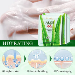 BIOAQUA 99% Aloe Vera Hydrating Soothing Mask - Multi-Effect Facial Mask - 25g Bioaqua