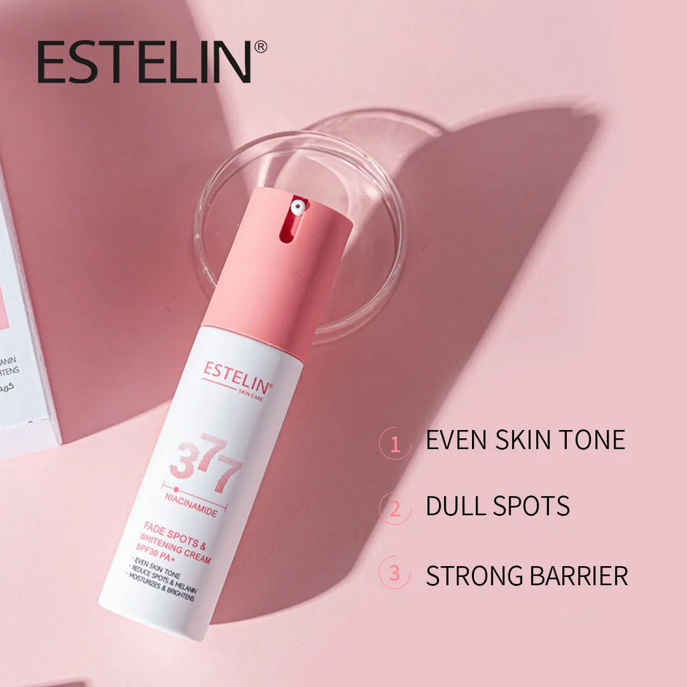 Estelin Niacinamide Fade Spots Whitening Cream Spf 30 PA+++ - 60g Estelin