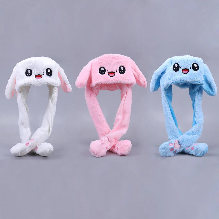 Rabbit Hat Plush Can Moving Bunny Ears Hat - 1PC Cosmia.pk