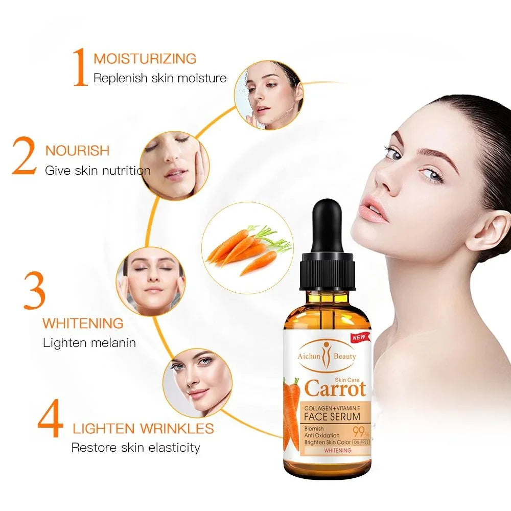Aichun Beauty Serum Carrot & Vitamin E Collagen Face Serum - 30ml Aichun Beauty