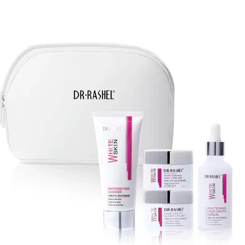 Dr.Rashel Skin Care White Skin Whitening Fade Spot 4 Piece Set With Bag DR.Rashel