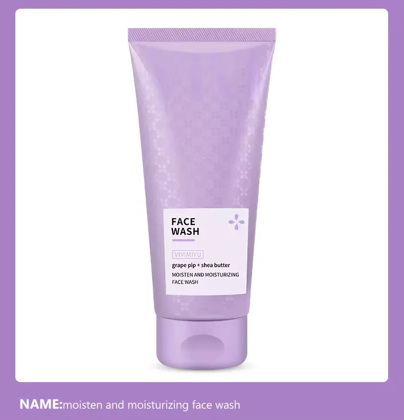Vivimiyu Grape Seed + Shea Butter Facial Cleanser - 180g Vivimiyu